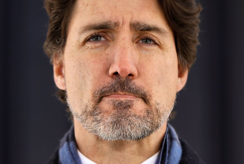 Prime Minister Justin Trudeau addressed Sunday's mass shootings in Nova Scotia and provided his daily update on the fight against COVID-19 in a news conference at Rideau Cottage in Ottawa on Monday, April 20, 2020.