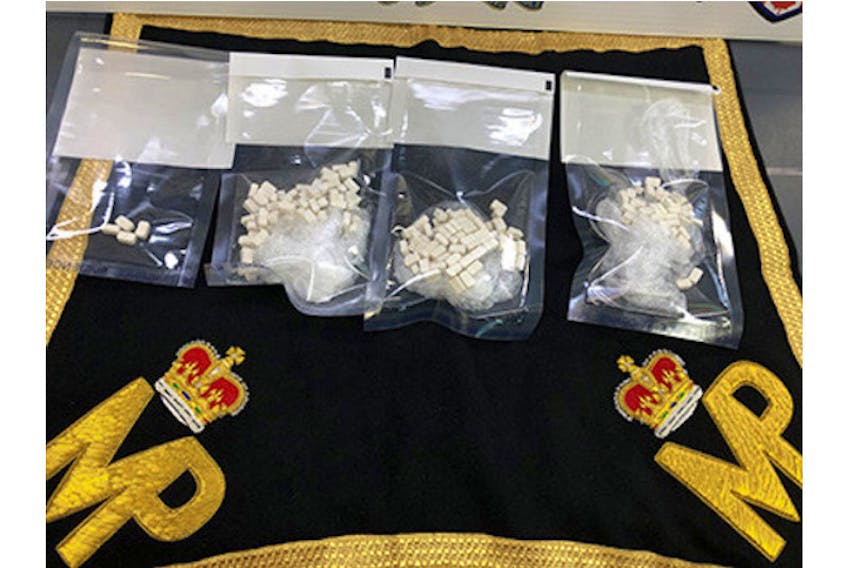 Police seized 224 methamphetamine pills after conducting a targeted traffic stop in Linkletter, P.E.I. on July 28.