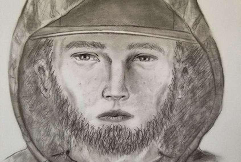 East Prince RCMP have released a sketch of the suspect in an assault that happened in January in Central Bedeque.