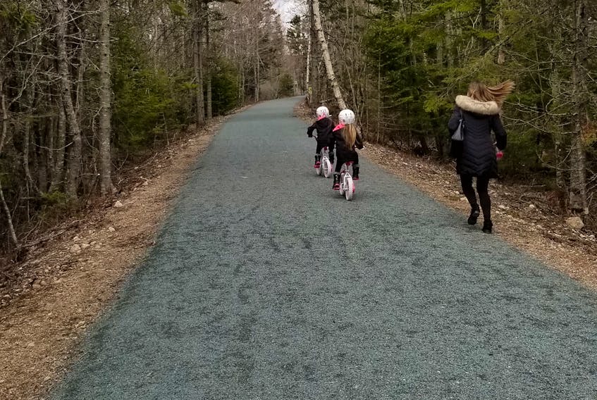 The new Gaetz Brook Greenway has been well used by the community during the COVID-19 shutdown.