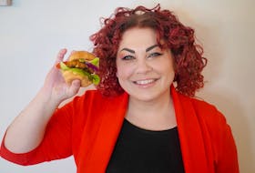 Chef Ilona Daniel likes to serve her tuna fish cakes on a slider. Her recipe includes a combination of canned tuna and pumpkin puree. 