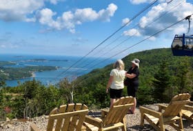 Gondola view from the top of Ski Cape Smokey in August 2021. Contributed • Paul MacDougall