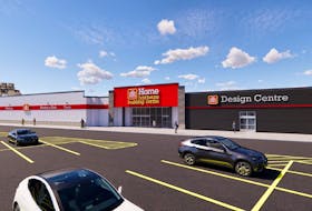 A rendering of the Home Hardware being built at the former Sears end of the Truro Mall. Owner Arnold Hagen, who bought the mall with Doug Doucet, is aiming to open the store in May of next year. 