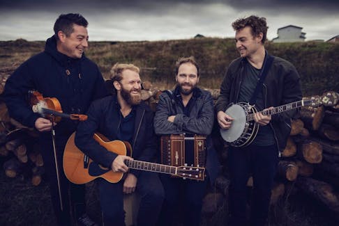 Traditional/folk quartet Rum Ragged (from left, Colin Grant, Mark Manning, Aaron Collins, Zach Nash) nabbed three Music NL awards in 2020, including celtic/traditional artist of the year and album of the year.

PHOTO CREDIT: Contributed