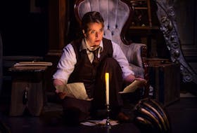 Gillian Anderson performs a scene from The Woman in Black on Wednesday, Oct. 20, 2021. The Woman in Black is the second-longest running production in London's West End, playing since 1989.
Ryan Taplin - The Chronicle Herald