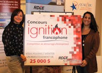 RDÉE Prince Edward Island coordinator Julie Gallant (right) and executive director Bonnie Gallant have launched the recruiting period for the 2022 Francophone Ignition Contest. All applications must be submitted by Jan. 3, 2022. 
