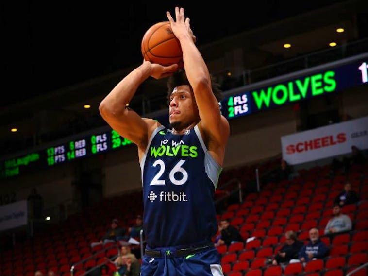 Dartmouth’s Lindell Wigginton, shown with the Iowa Wolves of the NBA G League will play for the Wisconsin Herd this season.
