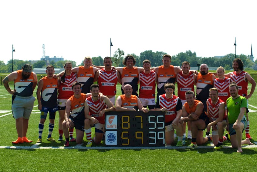 Halifax Dockers and Sydney Giants after a recent fixture