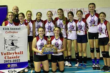 East Wiltshire Warriors win the school’s first-ever Callaghan Girls Volleyball Classic title