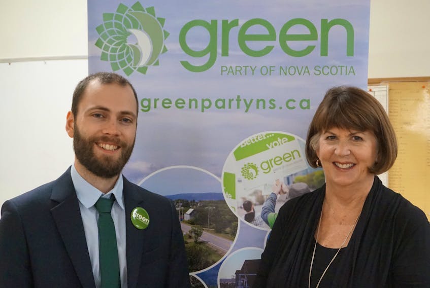 Anthony Edmonds and Jo-Ann Roberts were elected leader and deputy leader of The Green Party of Nova Scotia on Saturday.