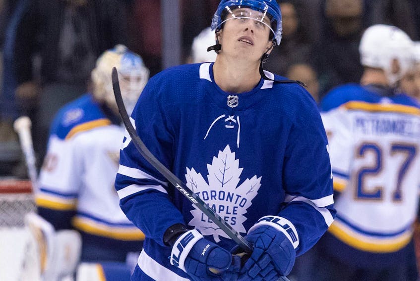 Heading into last night’s game, Maple Leafs star Mitch Marner hasn’t scored a goal in five games to start the season. 