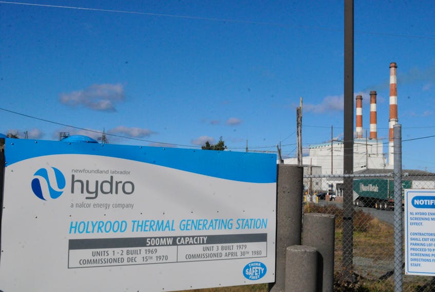 Newfoundland and Labrador Hydro’s Holyrood Thermal Generating Station, on Friday, Oct. 22.