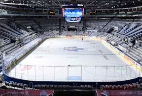 This is the Coca-Cola Coliseum in Toronto will be the Newfoundland Growlers' home rink for at least the next six games, maybe even longer. The building is normally home to the Toronto Marlies, the Growlers' American Hockey League affiliate. — cocacolacoliseum.com