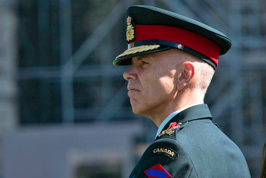 An alleged victim says the Canadian Forces National Investigation Service refused to accept her complaint against acting Chief of the Defence Staff Gen. Wayne Eyre, pictured, for failing in his “duty to report” sexual misconduct.