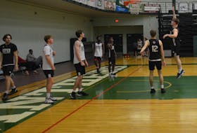 Jonas Kessler of the UPEI Panthers puts up a shot during a recent team practice. The Panthers open the 2021-22 Atlantic University Sport regular-season schedule at UPEI against the Memorial Sea-Hawks on Oct. 30 at 8 p.m. and Oct. 31 at 3 p.m.