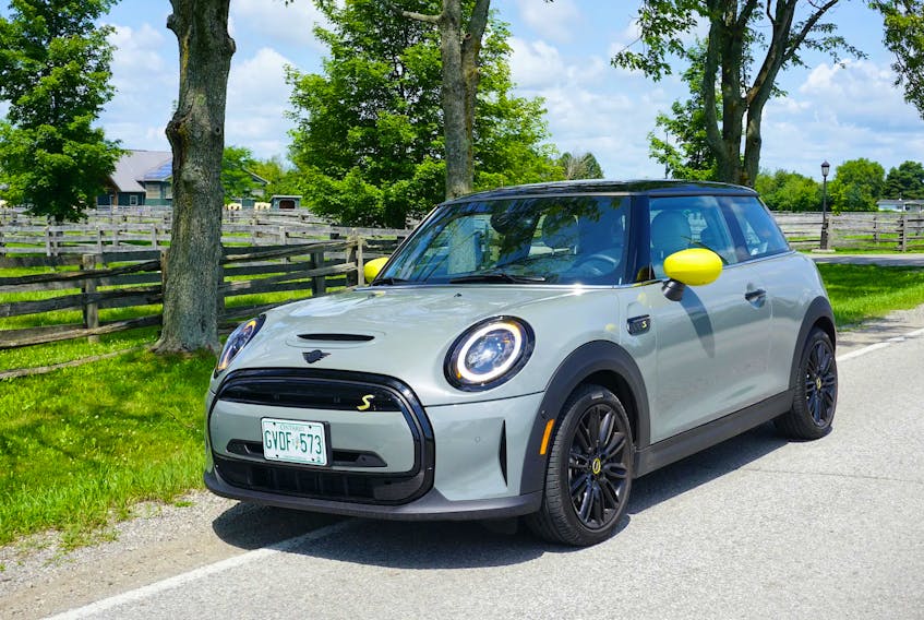 The 2022 Mini Cooper SE 3-door proves that being environmentally conscious doesn’t have to be boring or expensive.  Brian Harper/Postmedia News