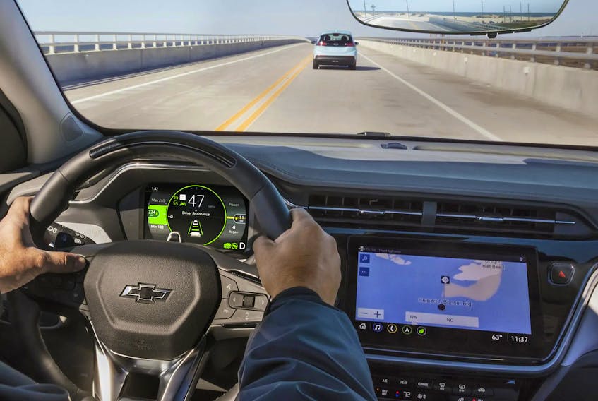 The Bolt EUV is the first Chevrolet to offer Super Cruise, a hands-free driver assistance technology option for enabled roads and available for a monthly fee. Handout/GM Canada