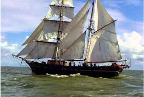 The Zero, a brigantine of 194 tons, was built in 1861. It would have looked very similar to the vessel shown in this photo. CONTRIBUTED