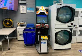 Avalon Laundromat in Mount Pearl doesn't just offer washers and dryers for those doing their laundry. There is also an arcade machine and pinball machines for customers to enjoy.
