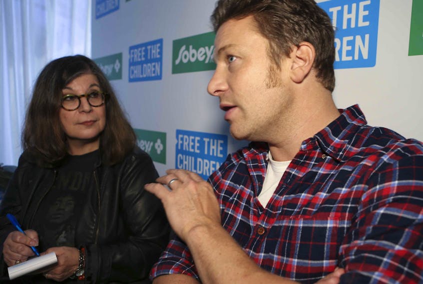 Rita DeMontis interviews celebrity chef Jamie Oliver on Wednesday, Oct. 1, 2014. 