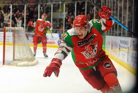 Joey Haddad is shown during his time with the Cardiff Devils. Haddad played last season with the Greenville Swamp Rabbits and was recently suspended by the team. CONTRIBUTED • CARDIFF DEVILS