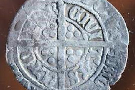 English silver coin dated at more than 500 years old discovered at Newfoundland archeology site