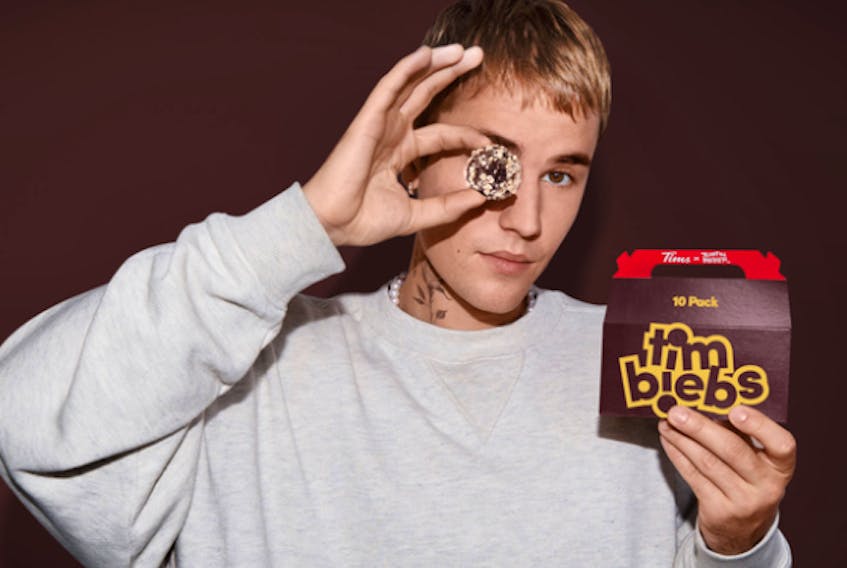 Justin Bieber: “I grew up on Tim Hortons and it’s always been something close to my heart.”