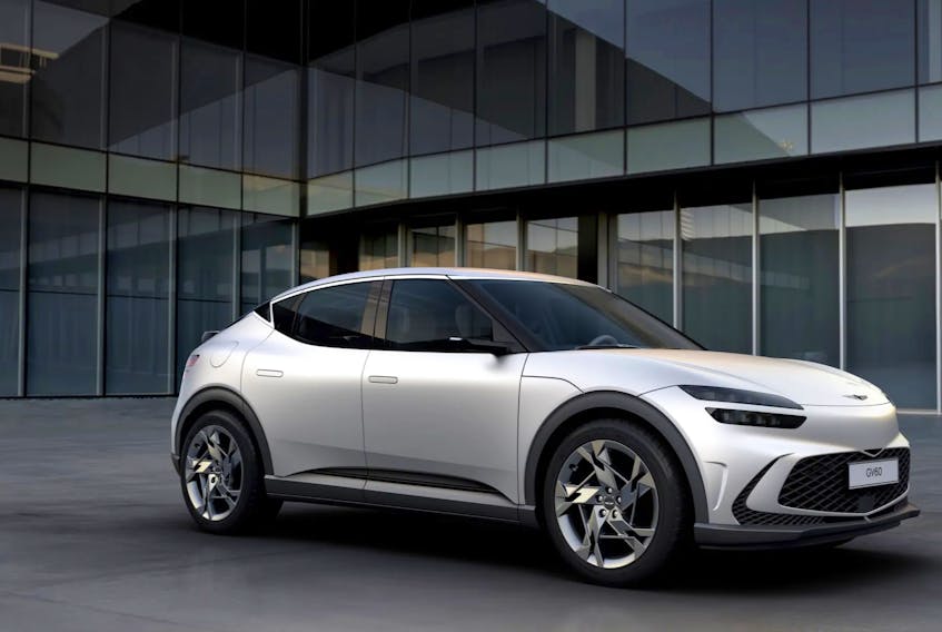 The 2022 Genesis GV60 will be launched in Korea later this year, with distribution in other markets globally to follow some time in 2022. Handout/Genesis