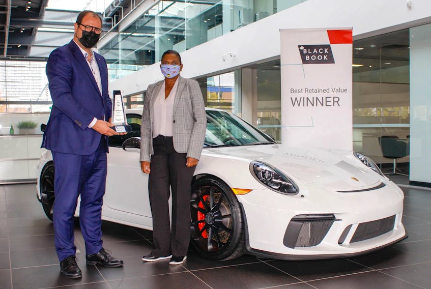 Porsche was named the top luxury brand in Canadian Black Book's Retained Value Awards for the third straight year. Contributed/Canadian Black Book