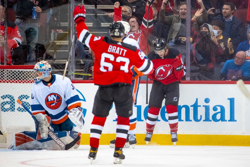 Devils' Dawson Mercer Cranks One-Timer For First Career Stanley Cup  Playoffs Goal 