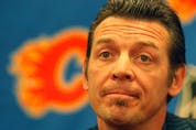  Calgary Flames Theoren Fleury announces his retirement from the NHL in 2009. Brandon University has issued a statement saying it’s disappointed with some of Fleury’s recent social media activity saying ‘it could harm others.’