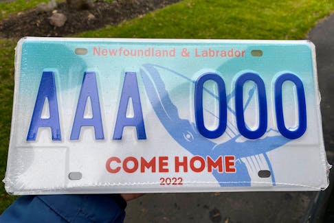 In announcing plans for a 2022 Come Home Year in Newfoundland and Labrador, the province also unveiled the year-long celebration's official license plate.