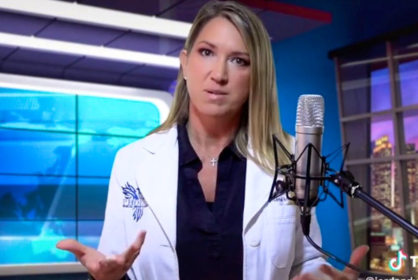 Georgia-based osteopathic doctor Carrie Madej, seen here, claims there is a way to “detoxx the vaxx,” but a Canadian virologist has debunked the myth that it's possible to alter the processes involved once a vaccination has been administered.