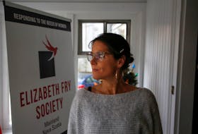 FOR STEVE BRUCE STORY:
Emma Halpern, executive director of the Elizabeth Fry Society for Mainland Nova Scotia, and a member of Carrie Low's legal team, is seen at the offices in Dartmouth Monday November 15, 2021.

TIM KROCHAK PHOTO