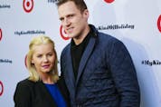  Dion Phaneuf with his actress wife Elisha Cuthbert. The happy couple have a daughter together. ERNEST DOROSZUK/SUN FILES