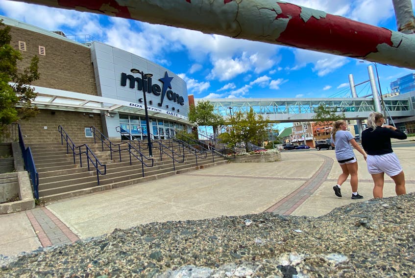 Mile One Centre in St. John's was the subject of a workplace harassment report delivered in March 2021. The facility is now known as the Mary Brown's Centre. Telegram file photo