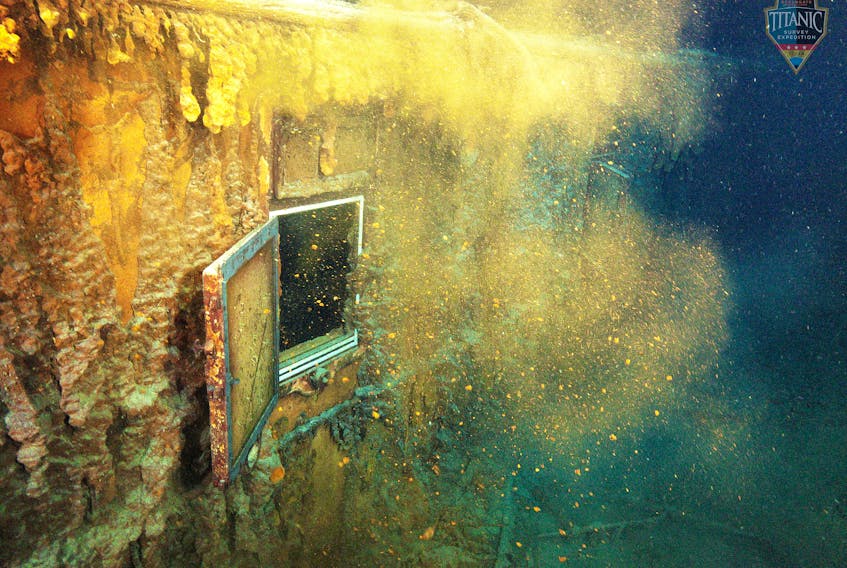 The Titanic sits 12,500 feet below the oceans surface off the coast of Newfoundland and Labrador. Joseph Wortman who was part of OceanGate Expeditions first expedition to the shipwreck said it's easier to truly appreciate when you're looking at the 110 year old time capsule up close. Contributed photo by OceanGate Expeditions. https://oceangateexpeditions.com/