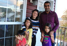 Katia Andrade and Ahmad Al-Mallahi met in Japan and moved to Canada with their three children, Karim, Marua and Lina in 2018.
