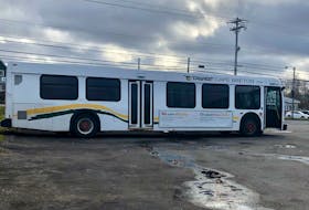 A Transit Cape Breton bus parked outside the depot on Prince Street in Sydney on Tuesday. In written response to emailed questions, a spokesperson said there is no diversity and inclusion training for transit drivers but one is being developed in conjunction with human resources. NICOLE SULLIVAN/CAPE BRETON POST 
