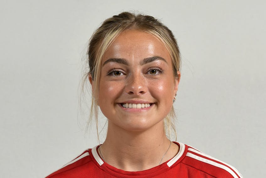 Rebecca LeBlanc of Coxheath will take to the field on Thursday with the Acadia Axewomen for their Atlantic University Sport quarterfinal game with the Dalhousie Tigers at the Cape Breton Health Recreation Complex Turf in Sydney.
