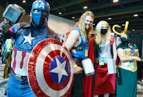 Several Avengers and the ever-troublesome Loki were in attendance on Sunday at Hal-Con. 