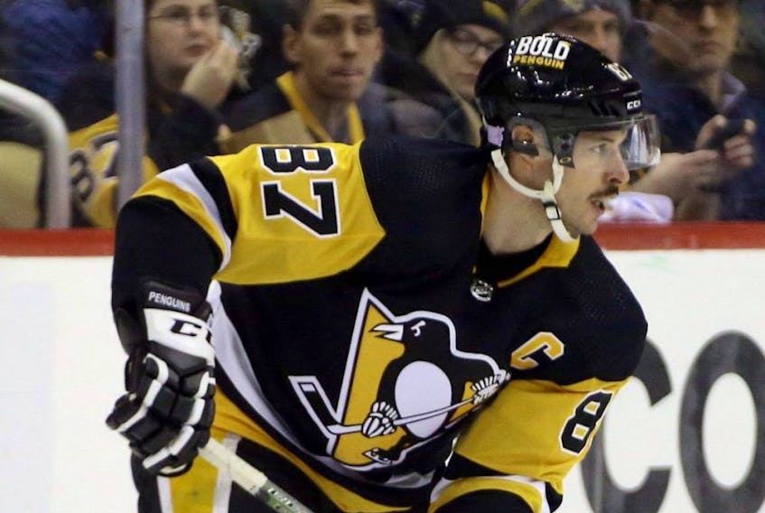 Pittsburgh Penguins centre Sidney Crosby.

