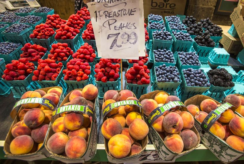 The produce at Ponesse Foods at St. Lawrence Market in Toronto on Sept. 15, 2021. 
