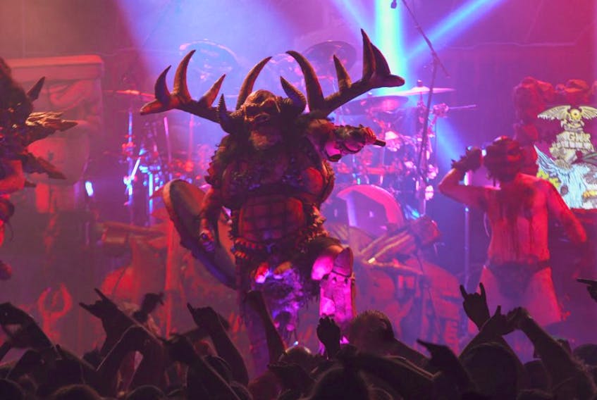 The band GWAR in a scene from the documentary This is GWAR by Scott Barber.
