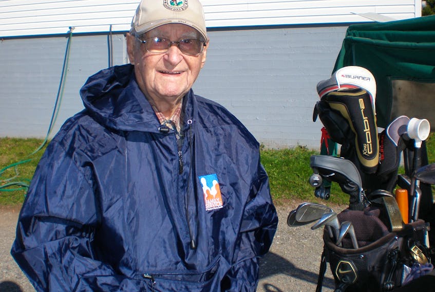 Longtime golfer Iver Gillis of Coxheath will celebrate his 101st birthday on Sunday. Contributed