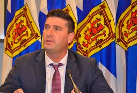 Geoff MacLellan, a former Liberal housing minister, speaks about his new role as head of the HRM housing task force at a news conference in Halifax on Thursday, Nov. 25, 2021.