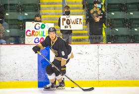 Marcus Power's three goals for the Newfoundland Growlers Wednesday give him a team-leading six on the season. — Newfoundland Growlers file photo/Jeff Parsons