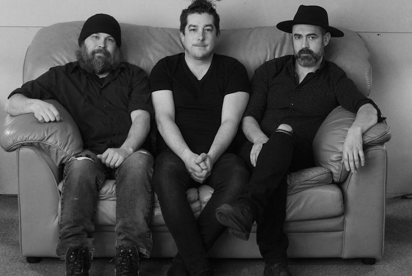 The members of Hauler will be performing in Donkin today. From left to right, Mike Lelievre, Colin Grant and Steven MacDougall. CONTRIBUTED