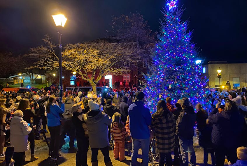 The Town of Yarmouth's Christmas tree and Frost park were lit on Nov. 26. A large crowd attended to experience the event.
CARLA ALLEN • TRI-COUNTY VANGUARD