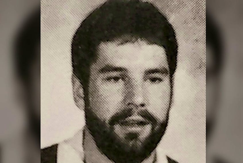 Former Calgary teacher Michael Gregory, pictured in the 1989-90 John Ware Junior High School yearbook.